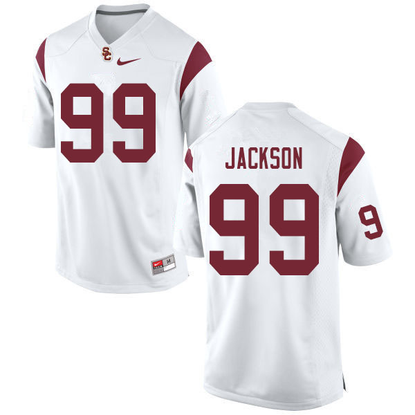 Men #99 Drake Jackson USC Trojans College Football Jerseys Sale-White